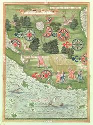 Fol.54v Kaart van Florida, uit 